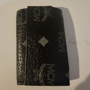 MCM Black Monogram Key Holder